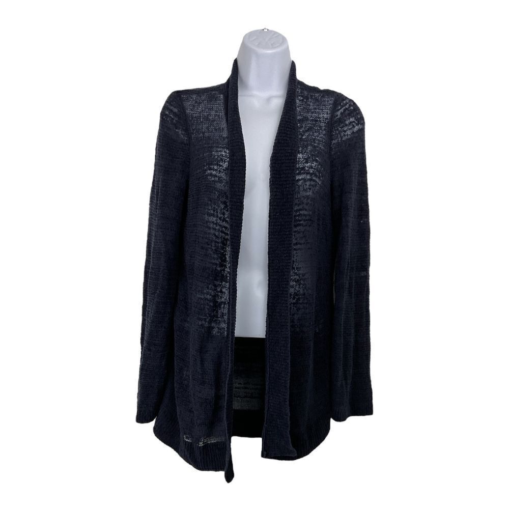 Loft Womens Open‎ Sheer Knit Cardigan Size S Lagenlook Oversized Minimalist Soft